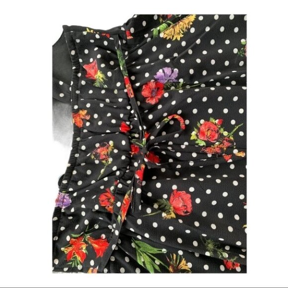 SEQUIN HEARTS Girl's Black Floral High Low Dress 14 - Picture 5 of 9